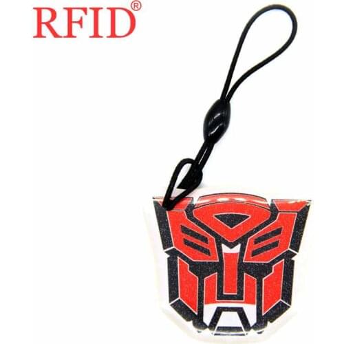 UID S50 1K 13.56Mhz Rewritable Writable Changeable RFID IC Card Keyfob Cartoon Key Ring Keychain Token Access Control Card 1pcs