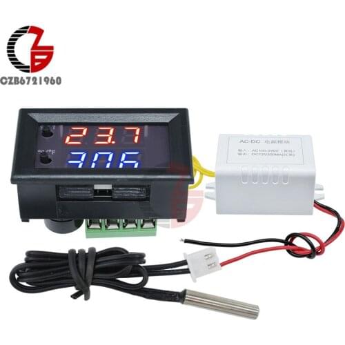 220V 110V 12V W1209WK LED Digital Thermostat Temperature Controller Incubator Car Thermometer Thermal Regulator Weather Station