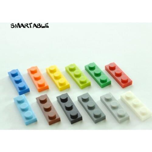Smartable Bulk Plate 1X3 Building Blocks Parts LOGO DIY Creative Toys For Kids Compatible 3623 gift Toys 960pcs/lot