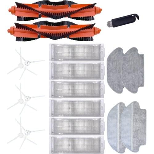 Hepa Filter Main Brush Side Brush Mop Cloth for Xiaomi Mijia STYJ02YM Mi Mop Pro for Viomi V2 PRO V3 SE V-RVCLM21B