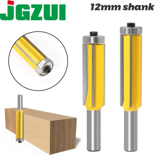 1pc12mm Flush Trim bit Z4 Pattern Router Bit Top & Bottom Bearing Bits Milling Cutter For Wood Woodworking Cutters