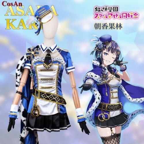 Hot Anime Love Live Nijigasaki High School Idol Club Asaka Karin Cosplay Costume Starlight SJ Uniforms Party Role Play Clothing