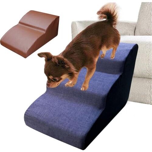 House Dog Stairs Pet Stairs For Small Dog Cat Pet Ramp Ladder Anti-slip Removable Dogs Bed Stairs Pet Supplies Dog Stairs Ladder