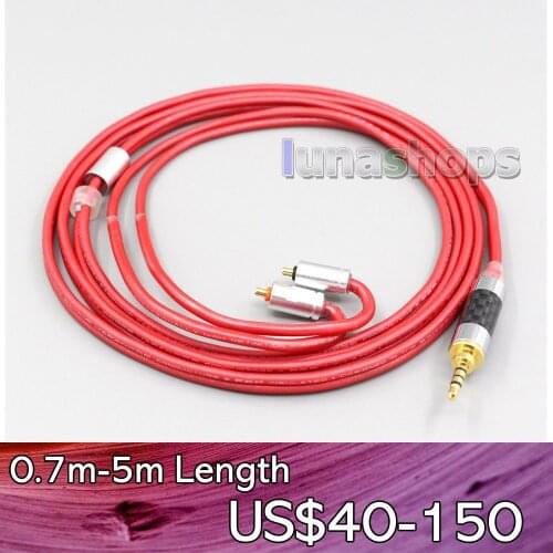 LN006678 4.4mm XLR 2.5mm 3.5mm 99% Pure PCOCC Earphone Cable For UE Live UE6 Pro Lighting SUPERBAX IPX