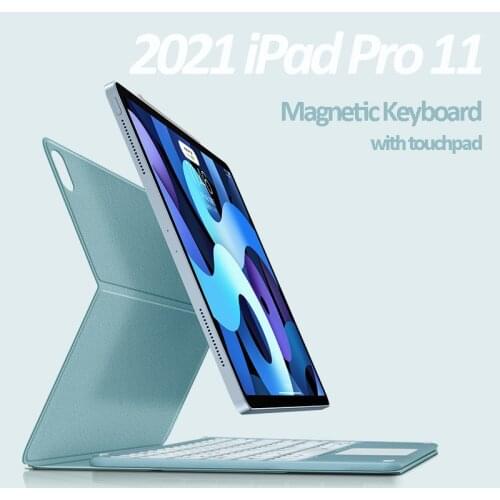 For iPad Air 4 10.9 Magnetic Keyboard Case Smart Wireless Mouse and Keyboard for iPad Pro 11 2018 2020 2021 Funda Case