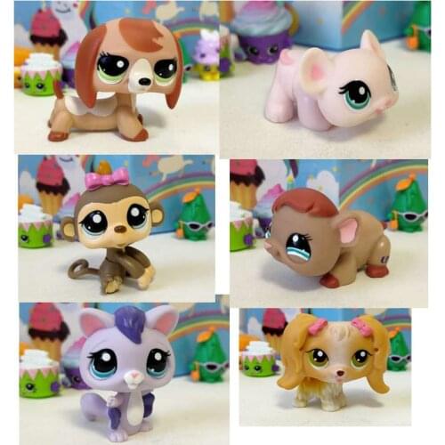 Cute Littlest Pet Shop Doll Mini Animals Model Toy Ornament Kawaii Cartoon Anime Pets Action Figure Model Toy Kids Play House