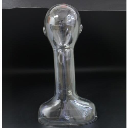 Fashion Style Clear Head Mannequin Transparent Mannequin Head Customize