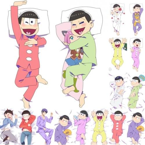 Mr. Osomatsu-san Matsuno Karamatsu Choromatsu Ichimatsu Todomatsu Jyushimatsu Cosplay Pillow Case Dakimakura Hugging Body