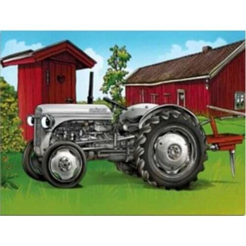 Tractor 40x30 full diamond embroidery Diamond mosaic diy 5d diamond painting crystal cross stitch diamond sets home decorative