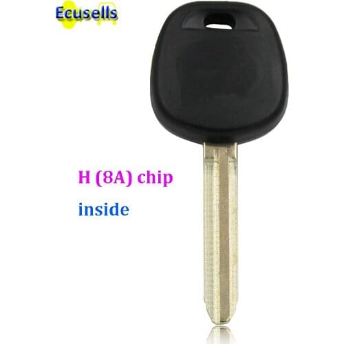New Transponder Ignition chipped Key Fob With 8A H Chip 128 Bit for Toyota Rav4 Corolla Camry Highlander Sequoia Sienna Tacoma