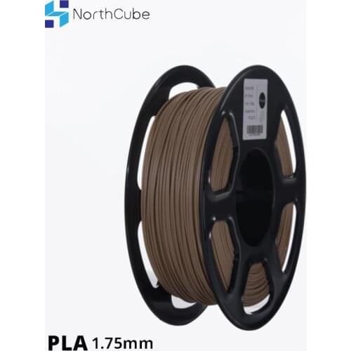 3D Printer PLA Filament 1.75mm for 3D Printers, 0.8KG +/- 0.02mm Wood Color