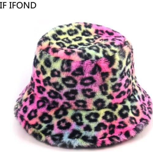 Casual Autumn Faux Fur womens winter bucket hats Thick Warm hat Panama Outdoor Travel Velvet Fisherman Hat