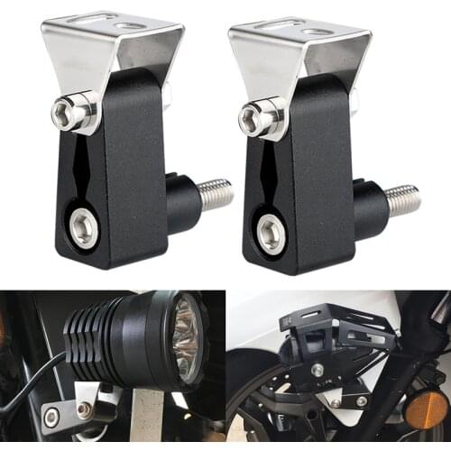 DERI Spotlight Support Light Motorcycle Lower Fork Mount Lights Holder Bracket phare moto farol de milha for bike cafe racer