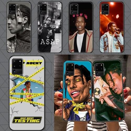 Rapper ASAP rocky Phone case For Samsung Galaxy Note 4 8 9 10 20 S8 S9 S10 S10E S20 Plus UITRA Ultra black pretty bumper tpu