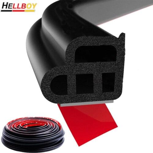 20m 10/5m Car Door Trunk Edge Sound Proof Noise Rubber Seal Strip For Audi A4 B8 A3 8V 8P A1 Q5 A5 A6 C6 A7 A8 Q3 Q7 Accessories