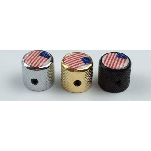 Electric guitar knob with American national flag