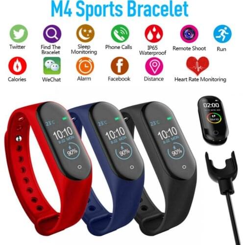 M4 Smart Watches Men Womens Smartwatch Heart Rate Fitness Tracking Real-Time Weather Sports Bracelet For IPhone Xiaomi Watch