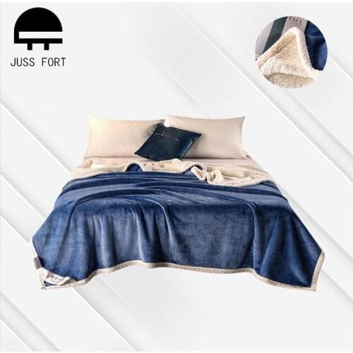 Thick Double Coral Blanket Weighted Fleece Warm Bedspread Flannel Sofa Throw blanket Bedding Bedroom Sofa office cover blankets