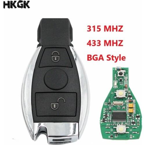 2Buttons Smart Remote Key Keyless Fob For Mercedes Benz after 2000+ NEC&BGA replace NEC Chip 315mhz/433mhz