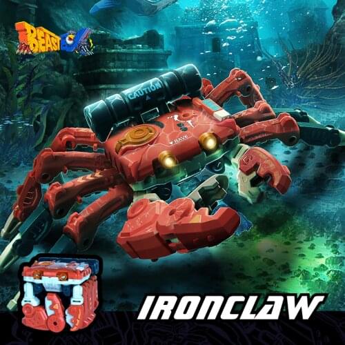 [In Stock]52TOYS BeastBox Transformation Iron Crab BB-18 Animal Action Figure Toys With Box
