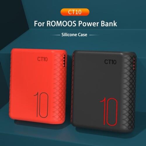 Protective Case For ROMOSS CT10 Power Bank 10000mah Anti-impact/skid ROMOSS CT10 Power Bank Silicone Case