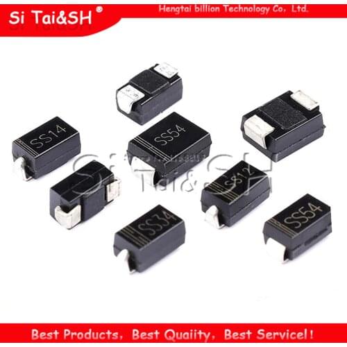 100PCS Rectifier diode 1N5819 SS14 1N5822 SS34 SR160 SS16 1N5817 SS12 SR1 100 SS110 SR360 SS36 SR240 SS24 SR2 100 SS210 SS310