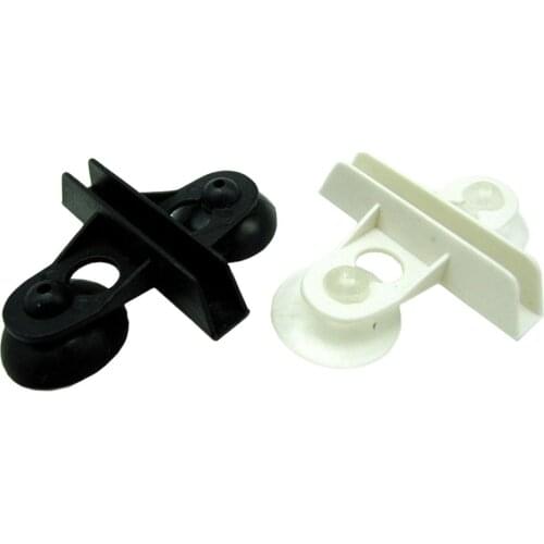 2pcs/lot Aquarium Fish Tank Divider Separator Clip Suction Cup Dividers Black Plastic Sheet Holder Pet Fish Culture Products