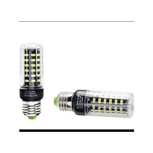 5736 SMD E27 LED Lamp 3W 5W 7W 9W 12W 15W Real Power Light 85-265V No Flicker Corn bulb Chandelier Smart IC SMD5736 Lighting