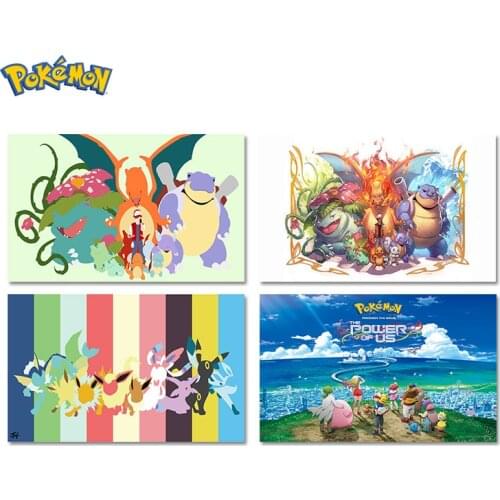 Abstract Pokemon Movie Art Poster Wall Canvas Painting Living Room Home Bedroom Decoration Childrens Gifts