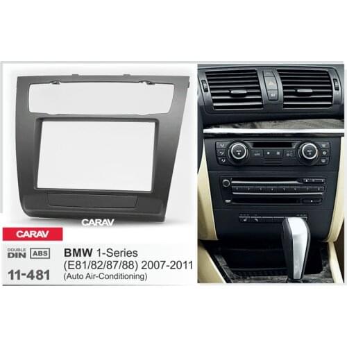 CARAV 11-481 Double Din Fascia For BMW 1-Series E81 E82 E87 E88 Radio DVD Stereo Panel Dash Mounting Installation Trim