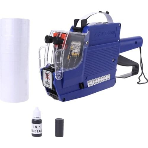 Price Price Numerical Tag Handheld Pricing Labeller MX-6600 Plastic Label Maker for Retail Shop Grocery Store