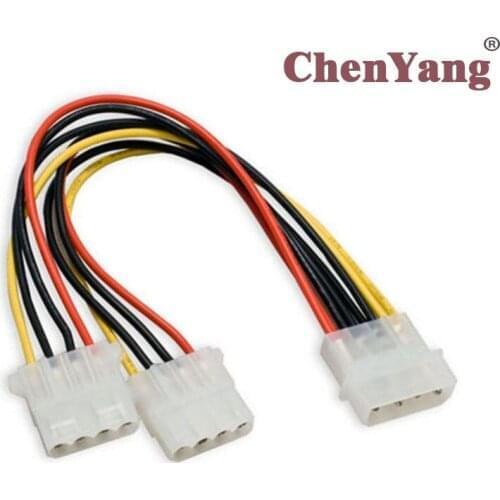 Chenyang IDE 4P to Dual IDE Y Splitter 10cm Hard Disk Power Supply Extension Cable