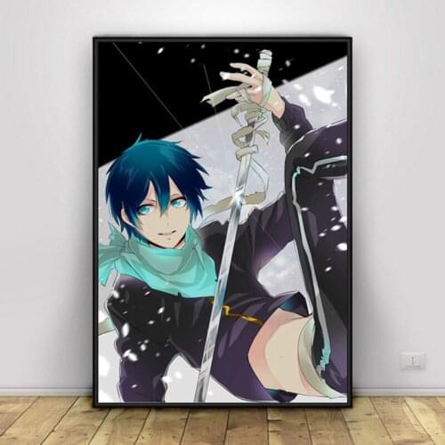 HD Canvas Painting Wall art With Frame Noragami Yato Yukine Anime Canvas Set Aesthetic Nordic Poster Home Decor ForLiving Room
