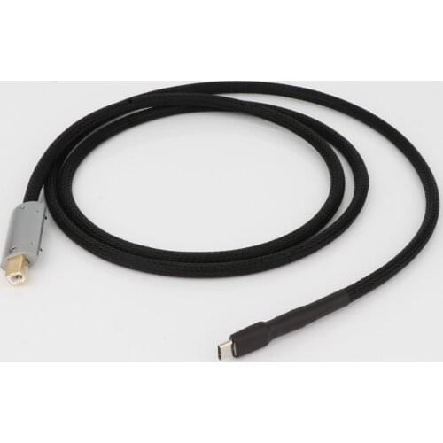 Monosaudio USB Type C Cable HiFi USB B To C Audio Data Cable For DAC Mobile Tablet