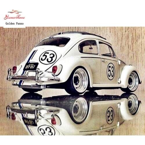GOLDEN PANNO Diamond Painting Full Square 5D Diy Daimond Embroidery Diamant Mosaic Sale rhinestones pictures Cartoon Car 03