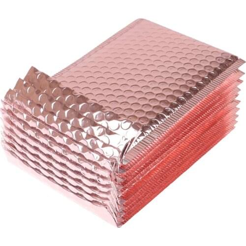 10Pcs Rose Gold Bubble Envelop Bubble Mailer Voor Gift 15x20+4cm
