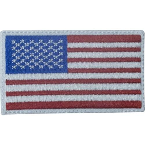 Colorful USA Nation Flag DIY Embroidery Patches American Army Tactical Military Badge Customized Decoration Unisex Usage DIY
