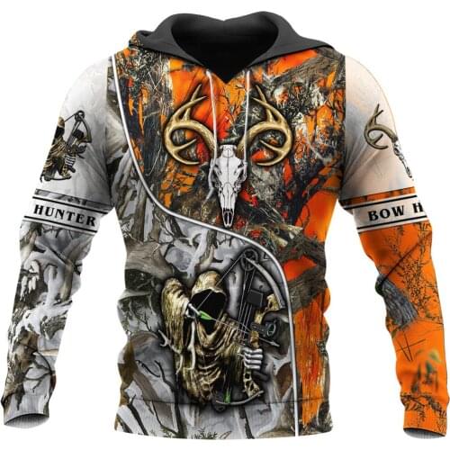 Forest hunting deer 3D Printed Men Hoodies/sweatshirts Retro Style Harajuku Fashion Hooded Autumn Hoody Casual streetwear YS-627