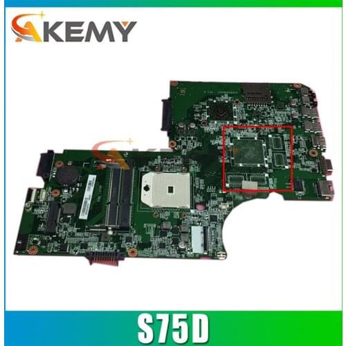 AKEMY A000243670 DA0BD8MB8D0 laptop motherboard for toshiba S75D socket FS1 DDR3 Mainboard