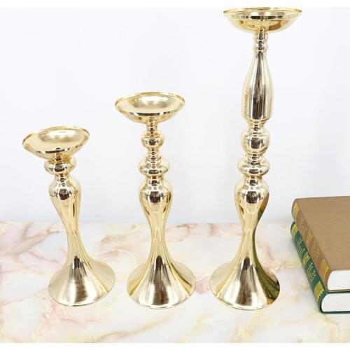 Metal Candle Holder Centerpiece Flower Rack Wedding Home Candlestick Decoration Classic Holiday Ornament Wedding Decoration