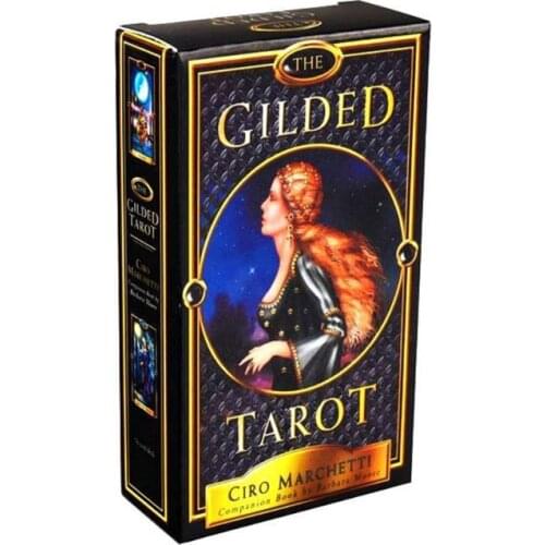 2021 New The Gilded Tarot 78 Cards Deck and Electronic Guidebook Tarot Game Party Board Game Oracle Card