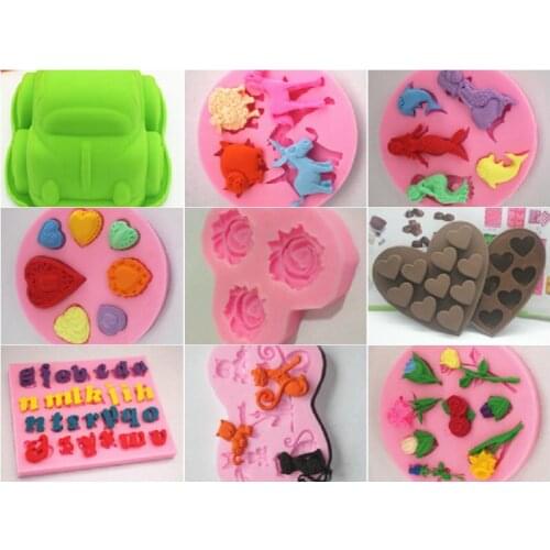 Wholesale/retail,free shipping,1 pcs Mini silicone chocolate mold Pudding jelly diy decoration mould baking tools