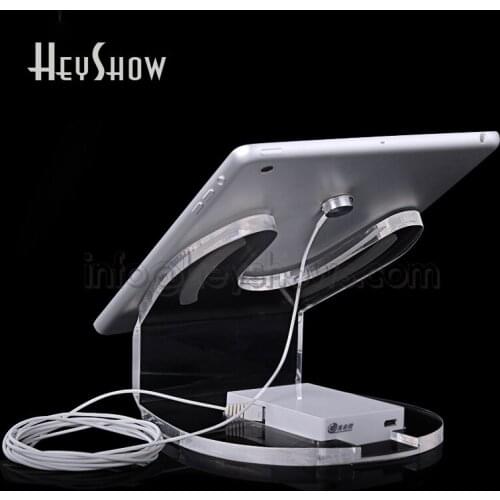 10Pcs Acrylic Tablet Security Burglar Alarm Display Stand Transparent Ipad Anti-Theft Holder Charging For Andriod Apple Shop