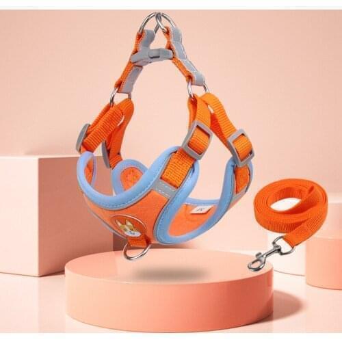 Adjustable Dog Harness No Pull Cute Puppy Cat Soft Walking Leash Set Pet Dogs Harnesses Vest Chihuahua Beagle For Small Dogs