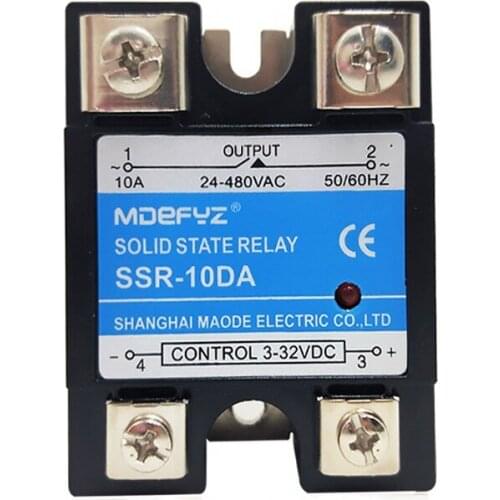 SSR-10DA single-phase solid state relay 10DA MGR-1/10A-120A DC control AC