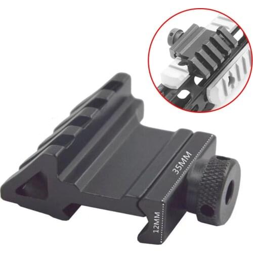 45 degree angle tactical sight for mounting aluminum 4-slot side rail RTS aiming rail air gun 45mm 20mm Weaver pistol base adapt
