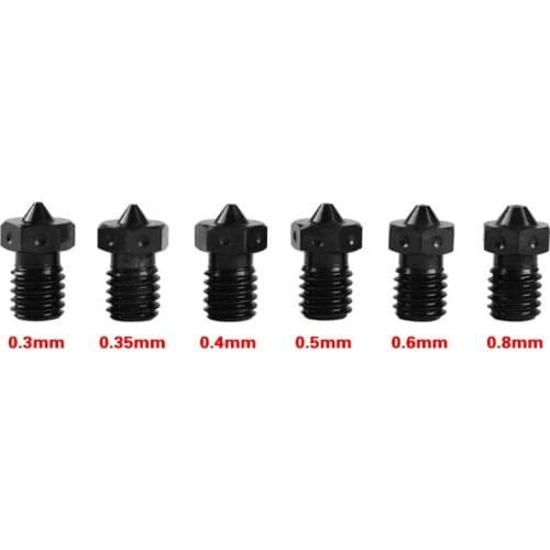 High Quality Hardened Steel e3d V6 Nozzles For High-Tempe 3D Printing PEI PEEK Carbon Fiber Filament E3D V5 V6 Titan Aero Hotend
