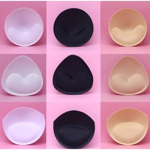 2pairs/Set Bikini Bra Pad Chest Push Up Insert Foam Pads For Swimsuit Padding Removeable Enhancer Bra Pads Underwear Accessories