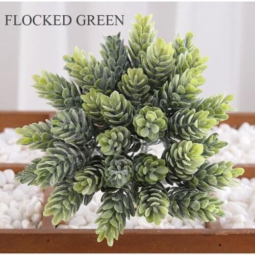 30 Heads Artificial Small Pineapple Plastic Tree Leaves Flores Fake Flowers DIY Wedding Home Decoration Plant Green Leaf