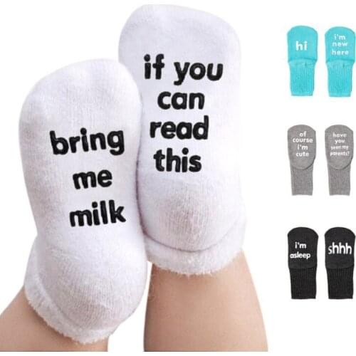 4 pair High Quality Socks Cartoon Letters Cotton Newborn Socks Kids Boy New Born Baby Girl Socks Meia Infantil Socks
